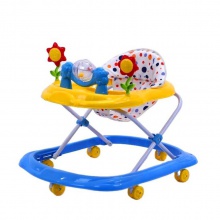 婴儿玩具车 高度可调节折叠音乐婴儿学步车带玩具
