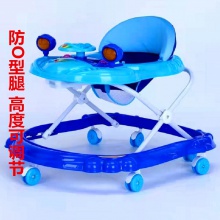 宝宝助步车婴幼童小孩折叠带音乐童车 婴儿学步车走路车
