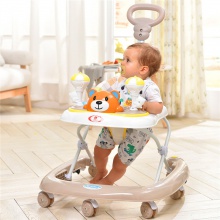 新款婴儿车儿童带音乐防侧翻 带推把宝宝学步车6-18个月