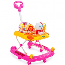 可调节防O型腿防侧翻可折叠宝宝起步车 婴儿学步车可变摇马