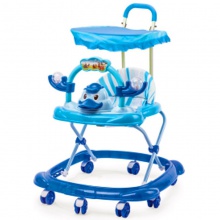 新款婴儿宝宝防侧翻防o型腿儿童音乐学步车 折叠男女婴儿学步车