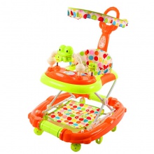 带遮阳篷婴儿学步车 婴儿脚垫学步车 男孩女宝宝学步车