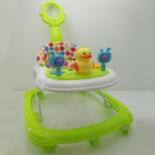 2022新款塑料音乐卡通灯婴儿学步车 简易七彩推把婴儿学步车