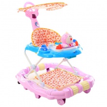 音乐婴儿推车学步车 360度旋转儿童步行学习玩具车 婴儿学步车
