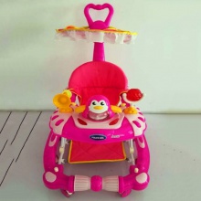 防o型腿侧翻女孩手推可坐儿童男宝宝起步学行车 婴儿学步车