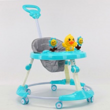 推柄一键折叠学步车 带音乐学步车 新款婴儿学步车