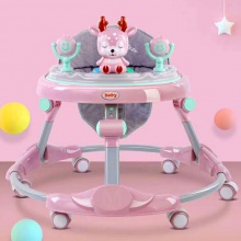 儿童三合一折叠多用型防侧翻助步车宝宝童车静音轮婴儿学步车