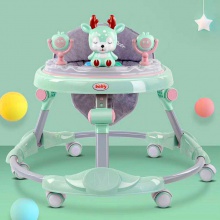 儿童三合一折叠多用型防侧翻助步车宝宝童车静音轮婴儿学步车