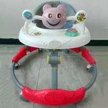 防o型腿婴儿防侧翻手推车 宝宝可坐可推学行起步车 婴儿学步车