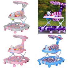 学步车新款带摇摆婴儿助步车带遮阳棚儿童学步车童车