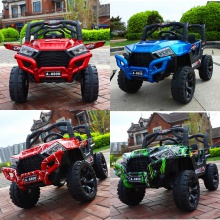 童车可坐可骑四轮越野遥控车 1-6岁充电宝宝玩具车 儿童电动汽车