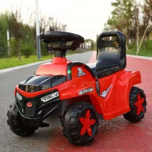 新款带推把宝宝四轮溜溜车 灯光音乐滑行推车 儿童四轮滑行车