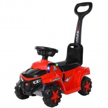 新款带推把宝宝四轮溜溜车 灯光音乐滑行推车 儿童四轮滑行车