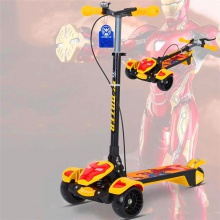 3-6-12岁以上中大儿童三轮闪光脚踏车 滑滑车 大号减震滑板车