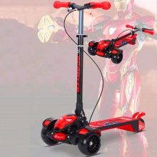 3-6-12岁以上中大儿童三轮闪光脚踏车 滑滑车 大号减震滑板车