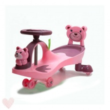 新款防侧翻1到8岁静音轮音乐儿童玩具摇摆车宝宝可滑行儿童扭扭车