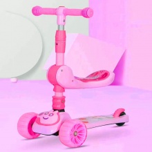 儿童男车滑溜溜女孩三合一滑公主宝宝单脚坐骑可滑板车儿童滑板车