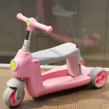 二合一功能多平衡童车 变形滑板车 儿童可骑坐三轮滑行学步车