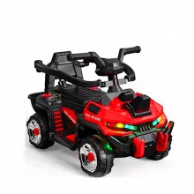 新款音乐灯光儿童电汽车 时尚喷雾款玩具车 遥控自驾滑行电汽车