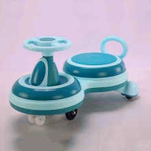 方向盘彩色摇摆车 停车场驾驶6轮PU材质 玩具儿童扭扭车