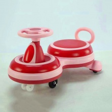 方向盘彩色摇摆车 停车场驾驶6轮PU材质 玩具儿童扭扭车