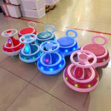 方向盘彩色摇摆车 停车场驾驶6轮PU材质 玩具儿童扭扭车