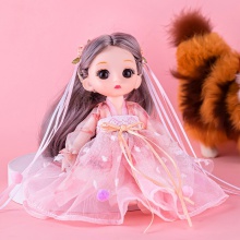 批发17厘米公仔玩具萌趣洋娃娃换装服饰衣服女孩礼物