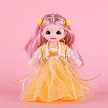批发17厘米公仔玩具萌趣洋娃娃换装服饰衣服女孩礼物