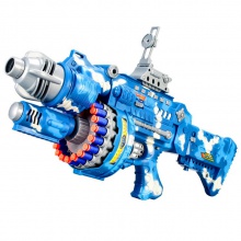 儿童电动连发玩具枪加特林软弹枪弹狙击抢手枪男孩子吸盘80发软弹