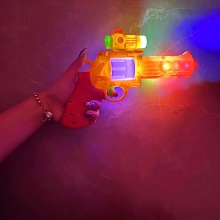 地摊货儿童玩具电动语音枪投影八音枪 炫酷灯光玩具手枪夜市批发