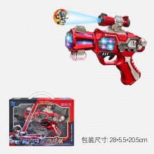 仿真男孩声光手枪 发光发声宝宝3-4岁耐摔投影灯光电动玩具枪礼品
