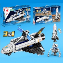 XJ9991兼容乐高积木宇宙飞船航天中心飞机系列火箭6拼装男孩