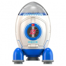 新款儿童航空探索系列合金太空火箭模型套装载人航天宇宙飞船跨境