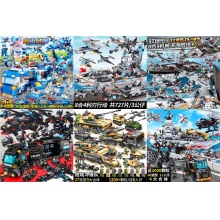 兼容乐高航天飞机军事积木坦克航母军舰模型男孩拼装益智玩具批发