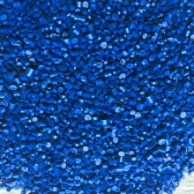 厂家现货蓝色软质PVC60度干净挤出注塑均可软质pvc注塑加工定制