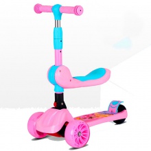 可坐二合一溜溜滑行车 悍马轮可拆卸滑板 2-6岁儿童滑板车