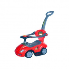 1/3小孩扭扭车带音乐宝宝可坐带推杆护栏溜溜车学步车儿童滑行车