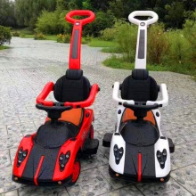 新款儿童手推车带护栏宝宝玩具车1-3岁宝宝婴幼儿单杆轻便滑行车