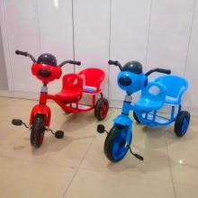 儿童三轮车 双座三轮车与后踏板 3轮儿童平衡自行车与踏板批发