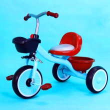 新款宝宝脚踏车 大后框男女宝宝玩具车童车大软座椅 儿童三轮车