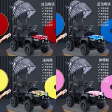 可推可骑婴儿电动汽车 可坐人四轮遥控手推护栏玩具车 宝宝童车