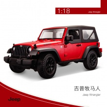 模仿真合金汽车模型摆件男孩玩具1:18吉普越野车批发