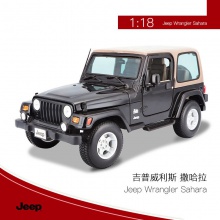 模仿真合金汽车模型摆件男孩玩具1:18吉普越野车批发