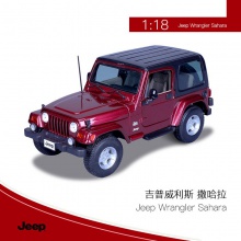 模仿真合金汽车模型摆件男孩玩具1:18吉普越野车批发