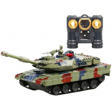 遥控履带式红外线对战坦克车可冒烟声光遥控坦克男孩玩具