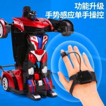 特大尺寸遥控变形金刚手势感应充电汽车机器人电动遥控玩具车1:10