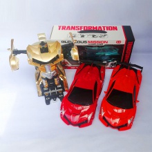 遥控手势感应变形车777遥控变形车玩具车模展会货源