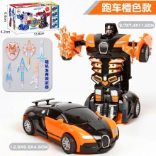 玩具惯性动力一键撞击变形玩具车机器人仿真模型玩具车儿童变形车