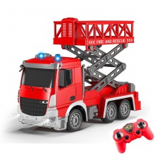 新款遥控消防车充电超大号救援可喷水云梯水炮汽车模型1:24男孩3+