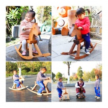 实木儿童玩具木马多功能摇摇马宝宝摇椅小孩生日礼物木质小木马